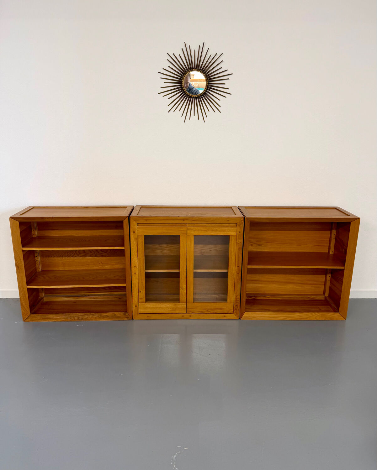 Ensemble modulable enfilade Ateliers Chauvin bois massif  design 70
