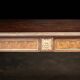 Superb Napoleon III table. Marquetry top and gilded bronzes.