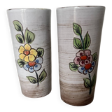 2 Sixties Vallauris orangeade glasses