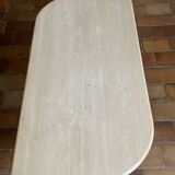 Travertine coffee table