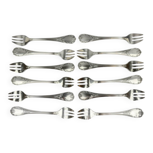 Lot de 12 fourchettes - christofle