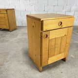 Pair of Charlotte Perriand "Les Arcs" bedside tables