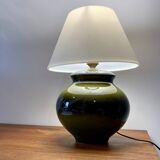 Glazed ceramic ball lamp