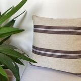 Beige linen cushion