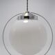 Opaline globe pendant lamp