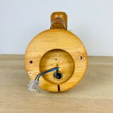 Wall lamp flexible pine lampshade wool 60s