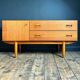 Vintage teak sideboard in Scandinavian design, antique TV stand