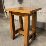 Vintage solid wood regional craft stool