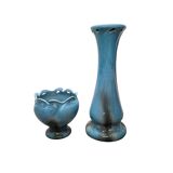 Art Nouveau Ceramic Flower Pot On A Column, early 1900s