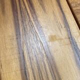 Teak veneer table with extensions