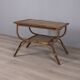 Vintage 1960s Italian design bamboo and wood side table