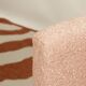 Vintage powder pink boucle armchair 1970 renovated