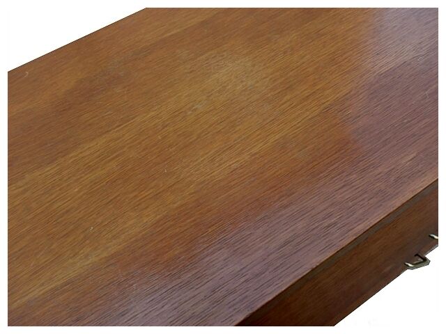 Vintage 1960s chest of drawers with compass feet