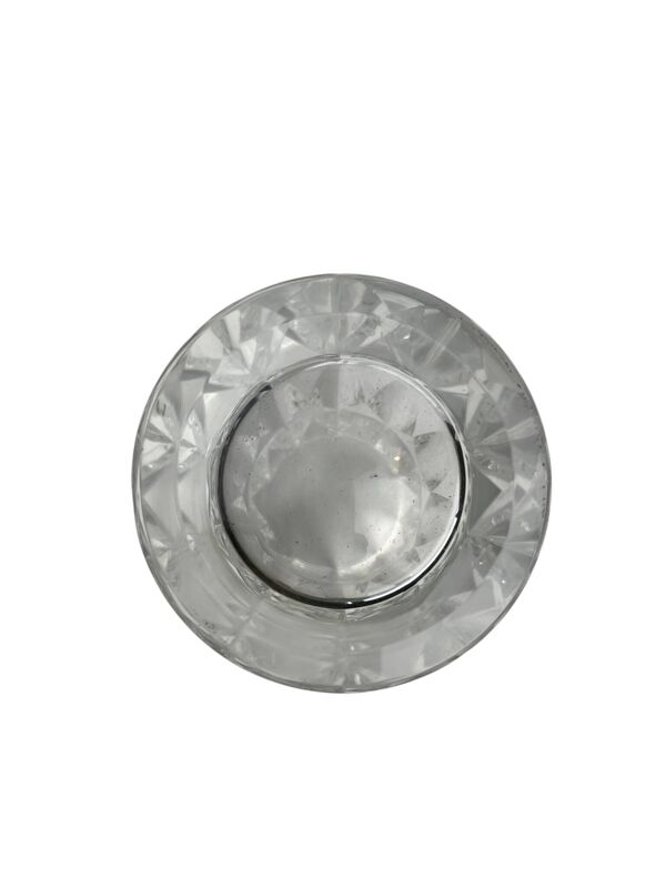 Saint Louis, vase en cristal tronconique signé vers 1950