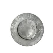 Saint Louis, vase en cristal tronconique signé vers 1950