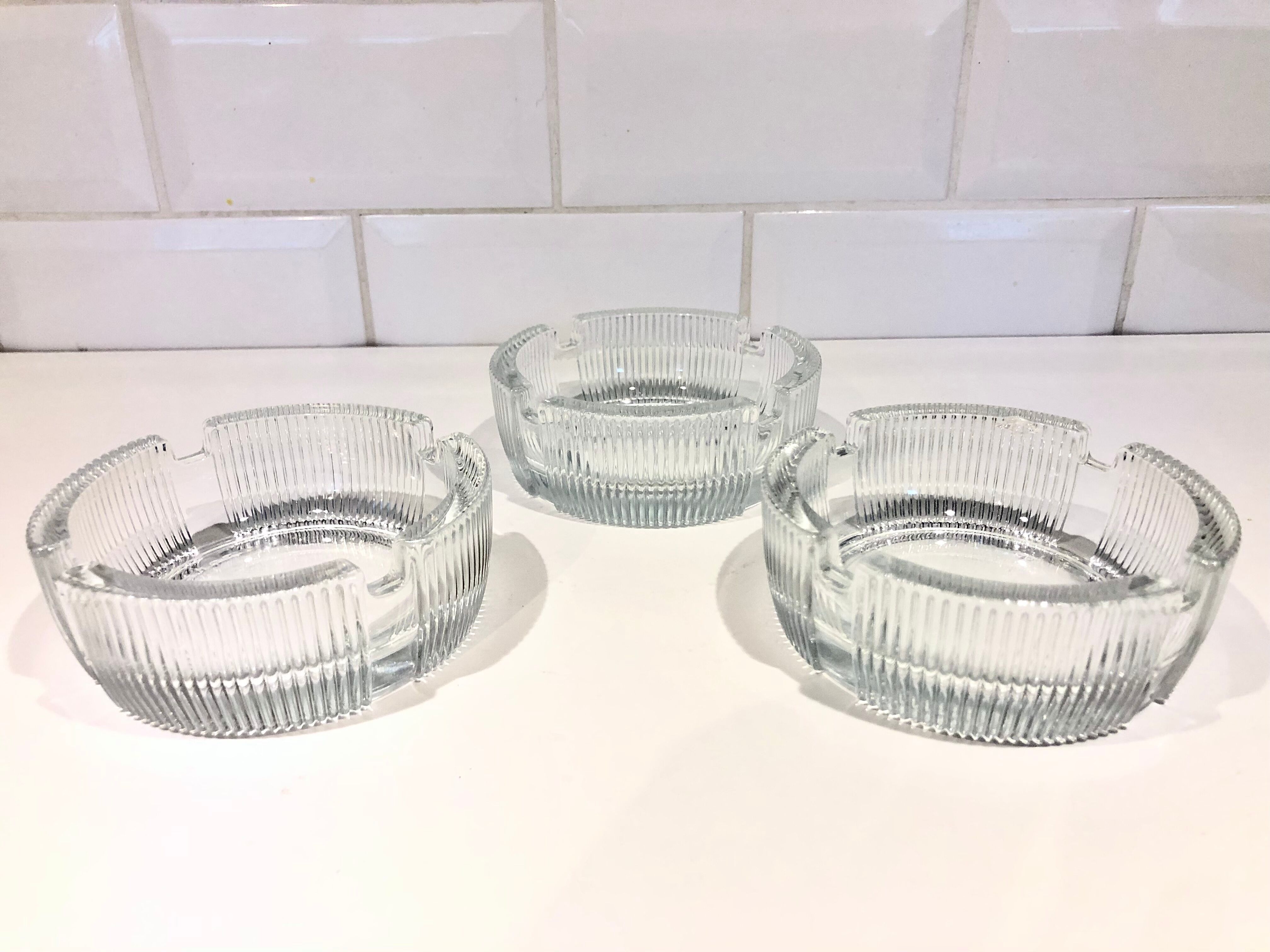 Advertising ashtrays "Pasabahce" of the 50s