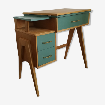 Bureau vintage années 50 pieds compas