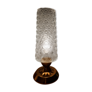 Lampe en laiton et verre