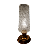 Lampe en laiton et verre années 50