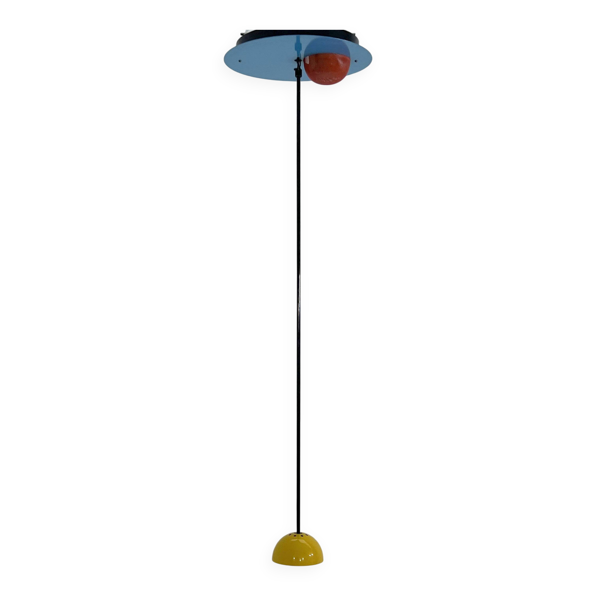Multicoloured Alesia suspension by Carlo Forcolini for Artemide, 1980