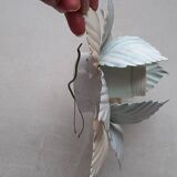 Metal flower wall light