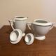 Sugar bowl and milk jug in Limoge porcelain