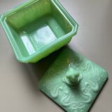 jadeite glass sugar bowl