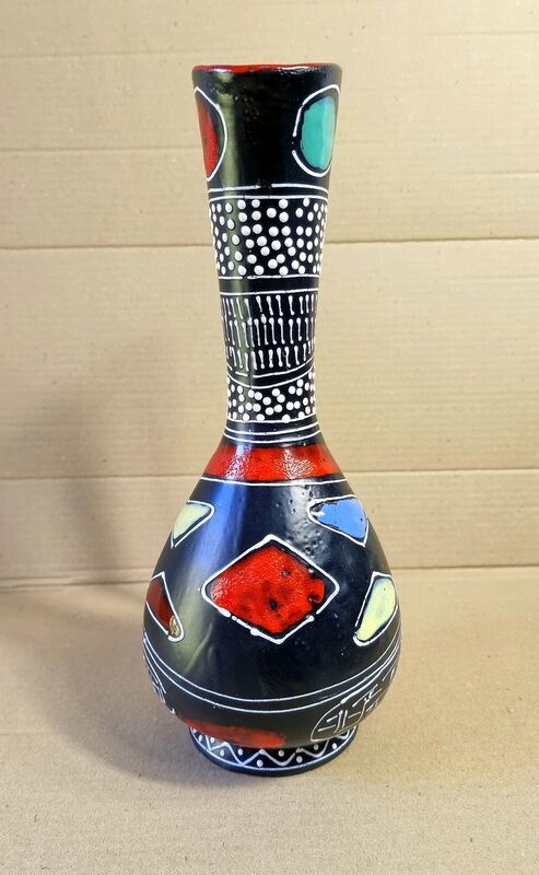 Vase Lamberto Mancnelli from Deruta Italy 50s