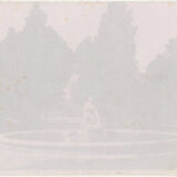 Photo albuminé Fontana Del Mosé Roma Italie vers 1880