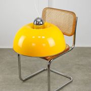 Rare Large Yellow Space-age Pendant from Guzzini, 1970s