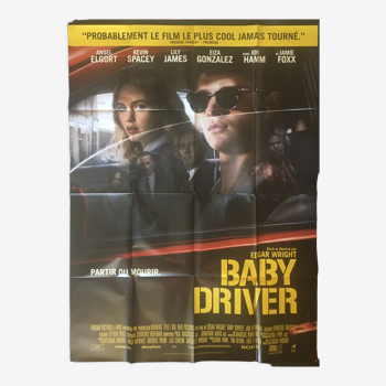 Affiche originale française, Baby Driver,  2017