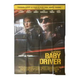 Affiche originale française, Baby Driver,  2017