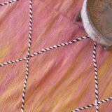 Pink Peach Kilim Rug - 300 x 192 cm