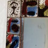 1960s ceramic mirror