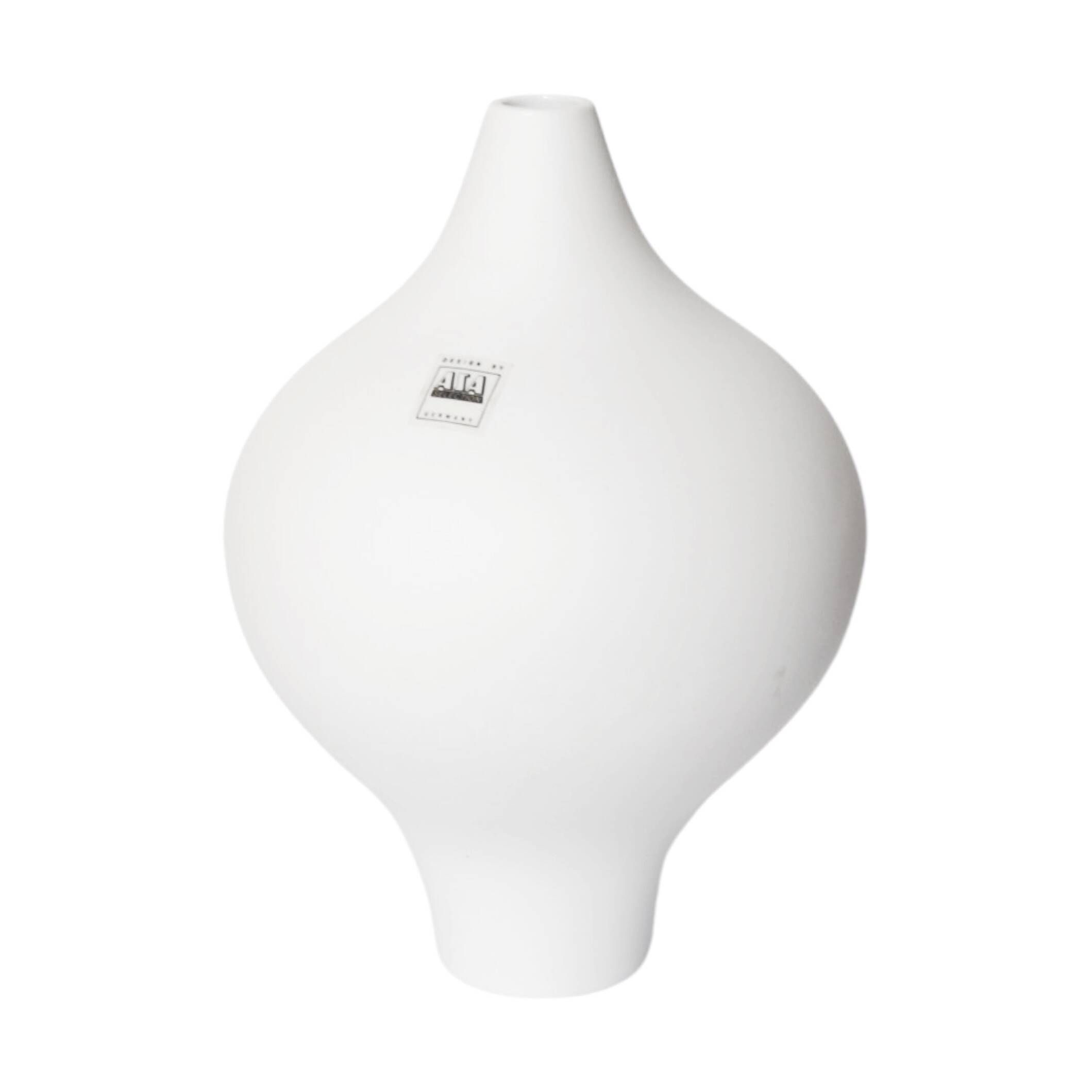 White, minimalist Asa vase, Germany, 1980s.