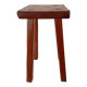 Brutalist style wooden stool