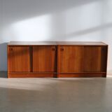 Vintage set of 2 teak cabinets