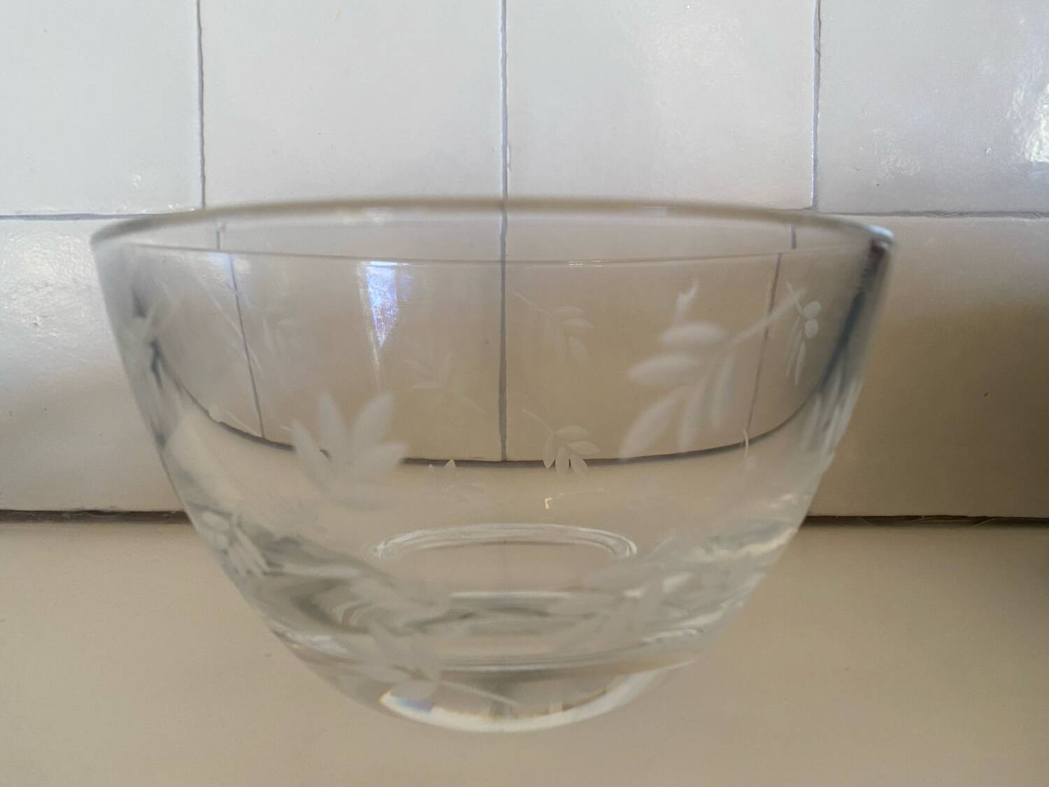 2 crystal bowls JG Durand