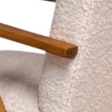 Set of 2 vintage bouclé armchairs