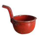 Ceramic signed Hofmann Gérard, Vallauris, manganese red