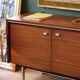 Mid-century sideboard in rosewood and chrome metal