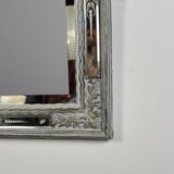 Grand miroir Venitien aux Cygnes, Glace Murano du XIXe siècle biseauté 133