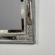 Large Venetian Swan Mirror, 19th Century Murano Glass, Beveled 133