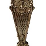 Pare-feu classique en laiton/bronze paon, français, fin du 19e siècle