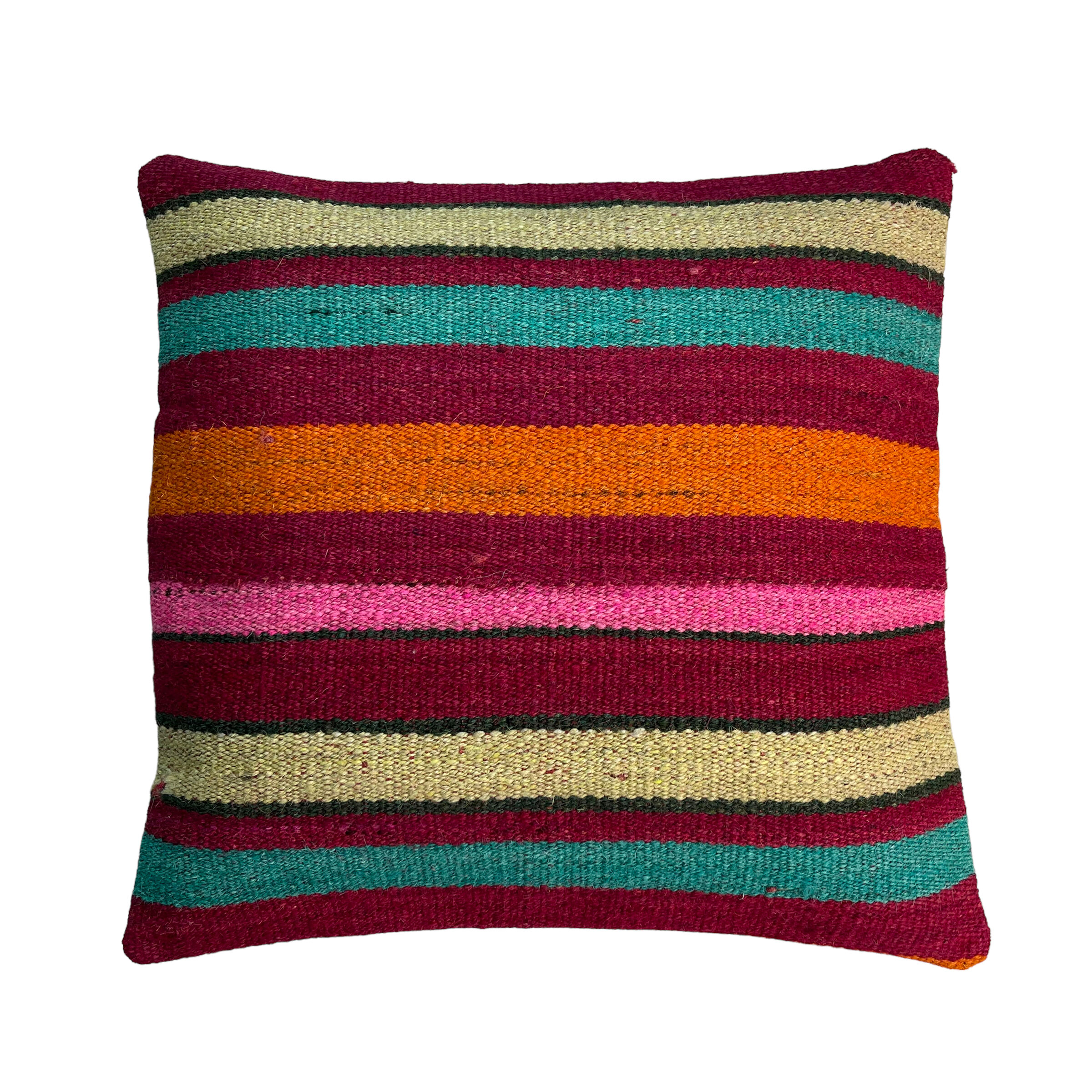 Housse de coussin kilim turc vintage, 40 x 40 cm