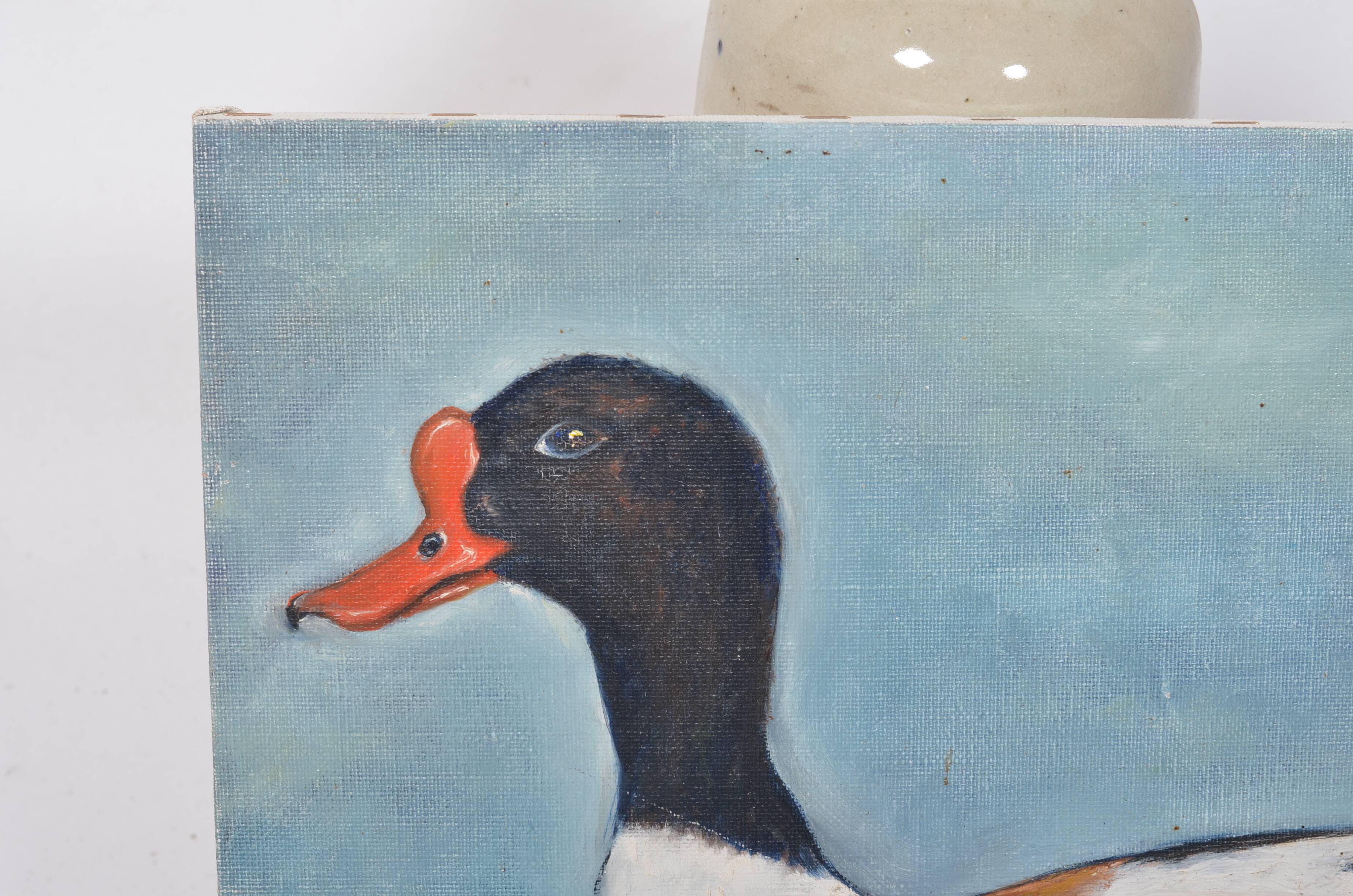 Huile sur toile canard