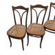 Thonet Dining Room Chairs With Webbing model 107 set of 6, early 1900s
