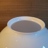 Globe 25cm en verre blanc ancien pour lampe suspension