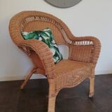 Wicker armchair