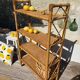 Vintage rattan bookshelf